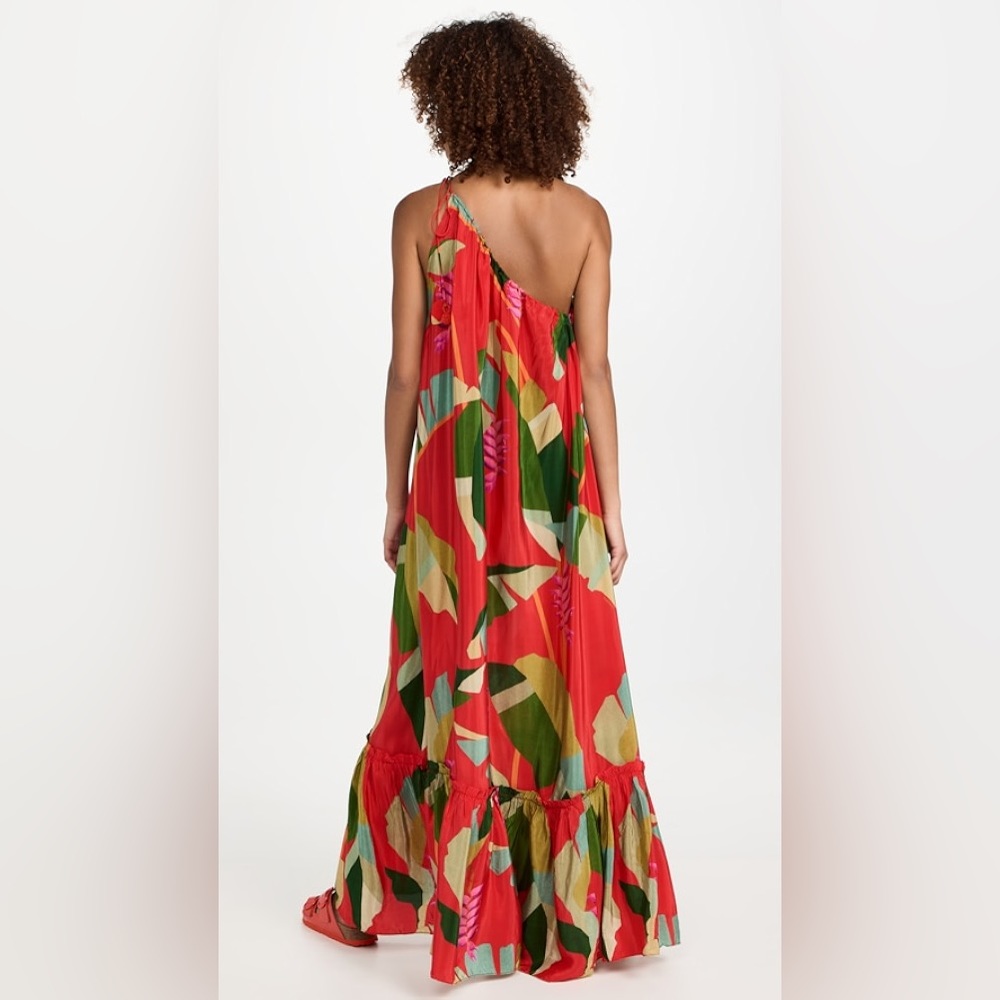 🥭Farm Rio Red Heliconia Maxi Dress - Picture 6 of 12